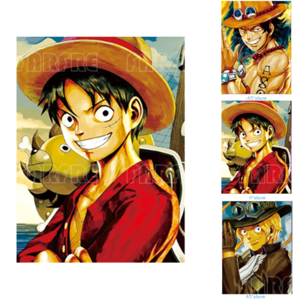 One Piece Manga series 3D ANIME FAN POSTER CHANGING EFFECT